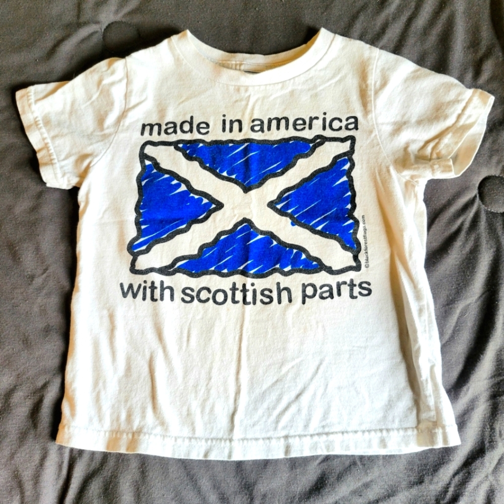 4 year olds t shirt Scottish Scotland pride